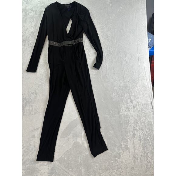 Rachel Zoe Shiloh Cut Out Jumpsuit - Black - Size 4 - Picture 2 of 8